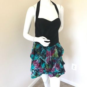 Arden B Sequined Halter Party Dress